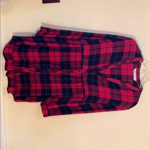 Zara plaid babydoll dress